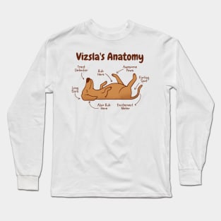 Anatomy Of A Viszla T Long Sleeve T-Shirt